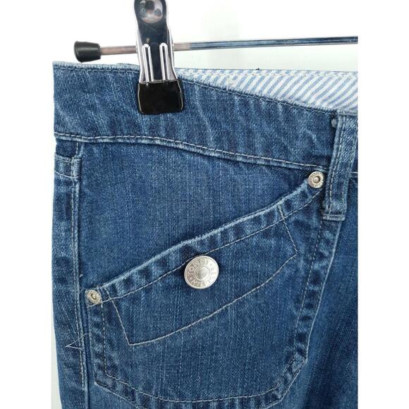 Tommy Hilfiger Jeans Womens 4 Blue Denim Boot Cut Flap‎ Pockets Medium Wash Y2K - Picture 4 of 10